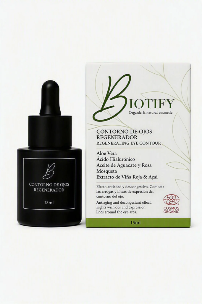 Contorno de ojos regenerador — producto y envase